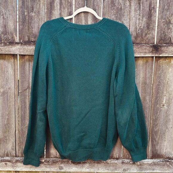 90’s Lands’ End Men's Green Sweater Medium - Picture 3 of 3